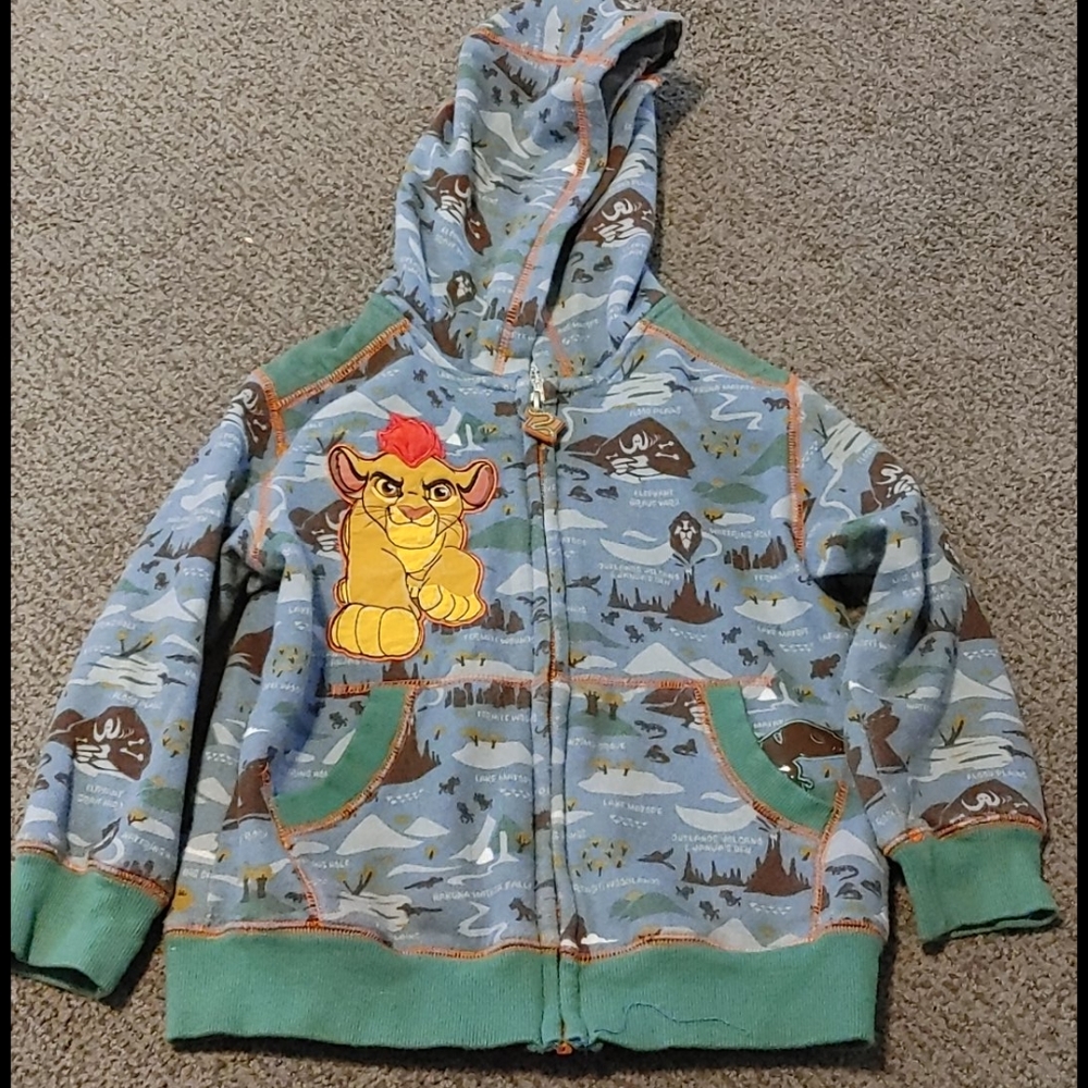 Boys Lion Guard Disney hooded jacket